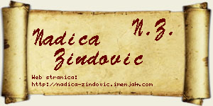 Nadica Zindović vizit kartica